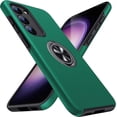 thumbnail image 1 of for Samsung Galaxy S23 Case [NOT for S23 Plus & S23 Ultra], Slim Soft Bumper Galaxy S23 Case, with Ring Holder Kickstand for Samsung S23 Case, Shockproof Protective Cover S23 Case 6.1", Green, 1 of 14