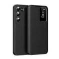 thumbnail image 1 of For Samsung Galaxy S23 Case PU Leather Flip Case,With Intelligent Window,With Card Holder,Anti-fall Rugged Shockproof Protective Phone Case Cover for Samsung Galaxy S23,Black, 1 of 7