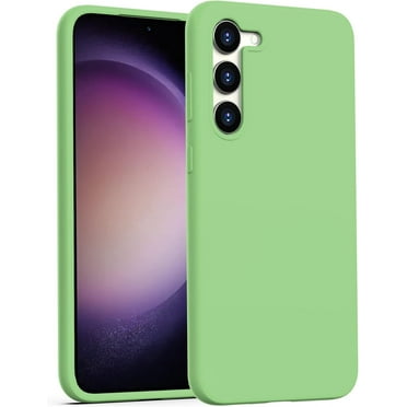 for Samsung Galaxy S23 Case Silicone,Silky Smooth Flexible Gel Rubber Bumper Cover with Soft Microfiber Lining Slim Fit Protective Phone Case for Samsung Galaxy S23 Mint Green
