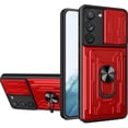 thumbnail image 1 of for Samsung Galaxy S23 Case Sliding Window Case with Card Holders, Cover with Slide Camera Protection Built-in Magnetic Kickstand Case for Samsung Galaxy S23 LJK Red, 1 of 10