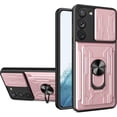 thumbnail image 1 of for Samsung Galaxy S23 Case Sliding Window Case with Card Holders, Cover with Slide Camera Protection Built-in Magnetic Kickstand Case for Samsung Galaxy S23 LJK Rose Gold, 1 of 10