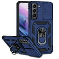 thumbnail image 1 of for Samsung Galaxy S23 Case, Soft TPU & Hard PC Anti-scratch Sliding Cover Full Protection Ring Stand Rotating Kickstand Holder Magnetic Shockproof Phone Case Cover for Galaxy S23,Blue, 1 of 8