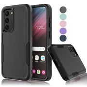 Samsung Galaxy S23 Case ,Sturdy Phone Case for Galaxy S23 2023 6.1 inch ,Tekcoo Shockproof Protection Heavy Duty Armor Hard Plastic & Rubber Rugged Bumper 2-in-1 Case Cover -Black