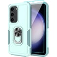 thumbnail image 1 of for Samsung Galaxy S23 Case with Tempered Glass Screen Protector,Heavy-Duty Tough Rugged Phone Case Cover with Ring Holder Kickstand for Galaxy S23 5G (6.1", 2023) [Mint Green], 1 of 13