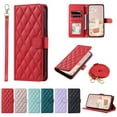 thumbnail image 1 of for Samsung Galaxy S23 Elegant Phone Case Wallet Pocket with Card Holder for Women,Crossbody Strap Case for Samsung Galaxy S23 with Strap Lanyard,Magnetic Flip Leather Case,Red, 1 of 10