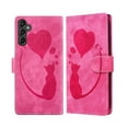 thumbnail image 1 of For Samsung Galaxy S23 FE 5G 6.4" Cat Patterned Embossed Strong Magnetic Attachment/Closure, Card Slots/Pocket, PU Leather Flip Wallet Case ﻿,Pink,For Galaxy S23 FE 5G, 1 of 8