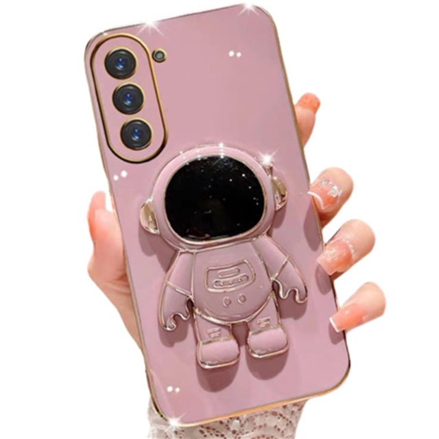 for Samsung Galaxy S23 FE 5G Case Cute Hidden Astronaut Kickstand,S23