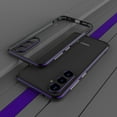 thumbnail image 1 of for Samsung Galaxy S23 FE Aluminum Frame and Camera Lens Protector, Metal Bumper Slim Hard Straight Edge Full Drop Protection Anti-scratch Shock Absorbing Cotton for Samsung Galaxy S23 FE, Purple, 1 of 2