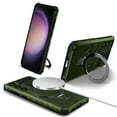 thumbnail image 1 of for Samsung Galaxy S23 FE Armor Case Stand, [Compatible with MagSafe] Military Grade Drop Protection Rugged Shockproof Grip Hard Heavy Duty Bumper Car Magnetic Cover, Darkgreen, 1 of 10