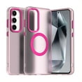 thumbnail image 1 of for Samsung Galaxy S23 FE Case Compatible with Magsafe, Samsung Galaxy S23 FE Phone Case, Translucent Matte Back Slim Magnetic Case Military-Grade Protection Shockproof for S23 FE - Red, 1 of 6