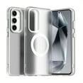 thumbnail image 1 of for Samsung Galaxy S23 FE Case Compatible with Magsafe, Samsung Galaxy S23 FE Phone Case, Translucent Matte Back Slim Magnetic Case Military-Grade Protection Shockproof for S23 FE - White, 1 of 6