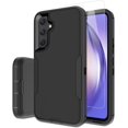 thumbnail image 1 of for Samsung Galaxy S23-FE Case, and Glass Screen Protector, Dust-Proof Port Cover, Full Body Silicone Rubber Covered, Non-Slip Drop-Proof Phone Case for S23 FE 5G(2023), Black/Black, 1 of 17
