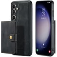thumbnail image 1 of for Samsung Galaxy S23 FE Case PU Leather Wallet Case Detachable Magnetic Back Card Pockets Shockproof Protective Cover for Samsung Galaxy S23 FE 6.4 inch (2023)-Black, 1 of 14