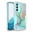 thumbnail image 1 of Samsung Galaxy S23 FE Case, Rosebono Hybrid Dual Layer Graphic Design Pattern Heavy Duty Protection Case For Samsung Galaxy S23 FE (Green Marble), 1 of 4