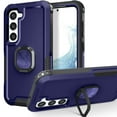 thumbnail image 1 of for Samsung Galaxy S23 FE Case, Rugged Shockproof Heavy Duty Soft TPU Rubber Bumper Hard PC Back Hybrid Protective Case [with Ring Stand] for Galaxy S23 FE (Without Screen Protector) - Blue, 1 of 8
