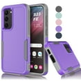 thumbnail image 1 of Samsung Galaxy S23 FE Case ,Sturdy Phone Case for Galaxy S23 FE 2023 6.4 inch ,Tekcoo Shockproof Protection Heavy Duty Armor Hard Plastic & Rubber Rugged Bumper 2-in-1 Case Cover -Purple, 1 of 9