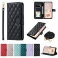 thumbnail image 1 of for Samsung Galaxy S23 FE Elegant Phone Case Wallet Pocket with Card Holder for Women,Crossbody Strap Case for Samsung Galaxy S23 FE with Strap Lanyard,Magnetic Flip Leather Case,Black, 1 of 8