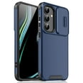 thumbnail image 1 of for Samsung Galaxy S23 FE Heavy Duty Case with Camera Sliding Cover, Support Wireless Charging Hybrid TPU & PC Smoothly Anti-Fingerprint Slim Case Compatible with Samsung Galaxy S23 FE, Blue, 1 of 9