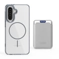 thumbnail image 1 of For Samsung Galaxy S23 FE Magnetic 2-in-1 Phone Case,with Magnetic Detachable Card Holder,Credit Card Slot,Compatible with Mag-Safe,Transparent Back,Shockproof Rugged Wallet Phone Case,Gray, 1 of 8