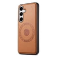 thumbnail image 1 of for Samsung Galaxy S23 FE Magnetic Phone Case, PU Leather Phone Case, Compatible with MagSafe,Non-Slip Enhanced Grip Anti-Fingerprint Shockproof Ultra Slim Rugged Phone Cover Case,Khaki, 1 of 4