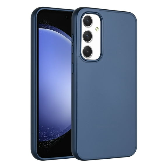 New Frontier Shock-Resistant Back Cover Cell Phone Case for Samsung Galaxy S23 FE, Blue