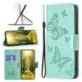 thumbnail image 1 of for Samsung Galaxy S23 FE Wallet Case, [Butterfly Pattern] PU Leather Wallet Case Flip Protective Phone Cover with Card Slots and Kickstand for Samsung Galaxy S23 FE, Green, 1 of 4