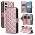 thumbnail image 1 of for Samsung Galaxy S23 FE Wallet Case, Multi-Functional Zipper Purse Case, with Flip Stand Card Holder PU Leather Phone Cover with Lanyard & Wrist Strap for Samsung Galaxy S23 FE, Rosegold, 1 of 10