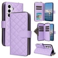 thumbnail image 1 of for Samsung Galaxy S23 FE Wallet Case, Multi-Functional Zipper Purse Case, with Flip Stand Card Holder PU Leather Phone Cover with Lanyard & Wrist Strap for Samsung Galaxy S23 FE, Purple, 1 of 10
