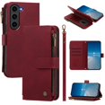 Samsung Galaxy S23 FE Wallet Case with Zipper Pocket, Red - Walmart.com
