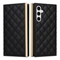 thumbnail image 1 of For Samsung Galaxy S23 FE Wallet Phone Case,PU Leather Folio Flip Kickstand,With Wrist Strap&Shoulder Strap,Card Slots,Shockproof Rugged Anti-fall Crossbody Phone Case Cover,Black, 1 of 9