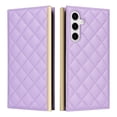 thumbnail image 1 of For Samsung Galaxy S23 FE Wallet Phone Case,PU Leather Folio Flip Kickstand,With Wrist Strap&Shoulder Strap,Card Slots,Shockproof Rugged Anti-fall Crossbody Phone Case Cover,Purple, 1 of 9