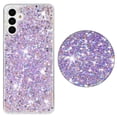 thumbnail image 1 of for Samsung Galaxy S23 Glitter Case, Cute Bling Sparkle Shiny Slim Soft Silicone Reflective Clear TPU Bumper Women Girls Shockproof Protective Phone Case for Samsung Galaxy S23, Purple, 1 of 6