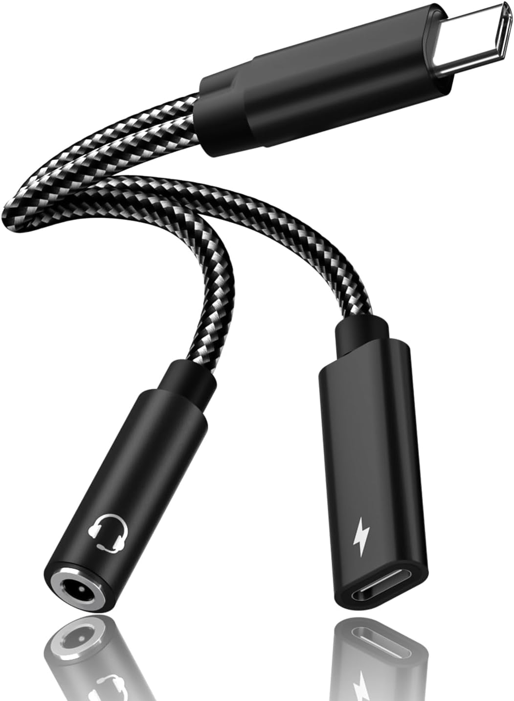 Samsung Galaxy S23 Headphone Adapter, 2 in 1 USB C to 3.5mm Audio