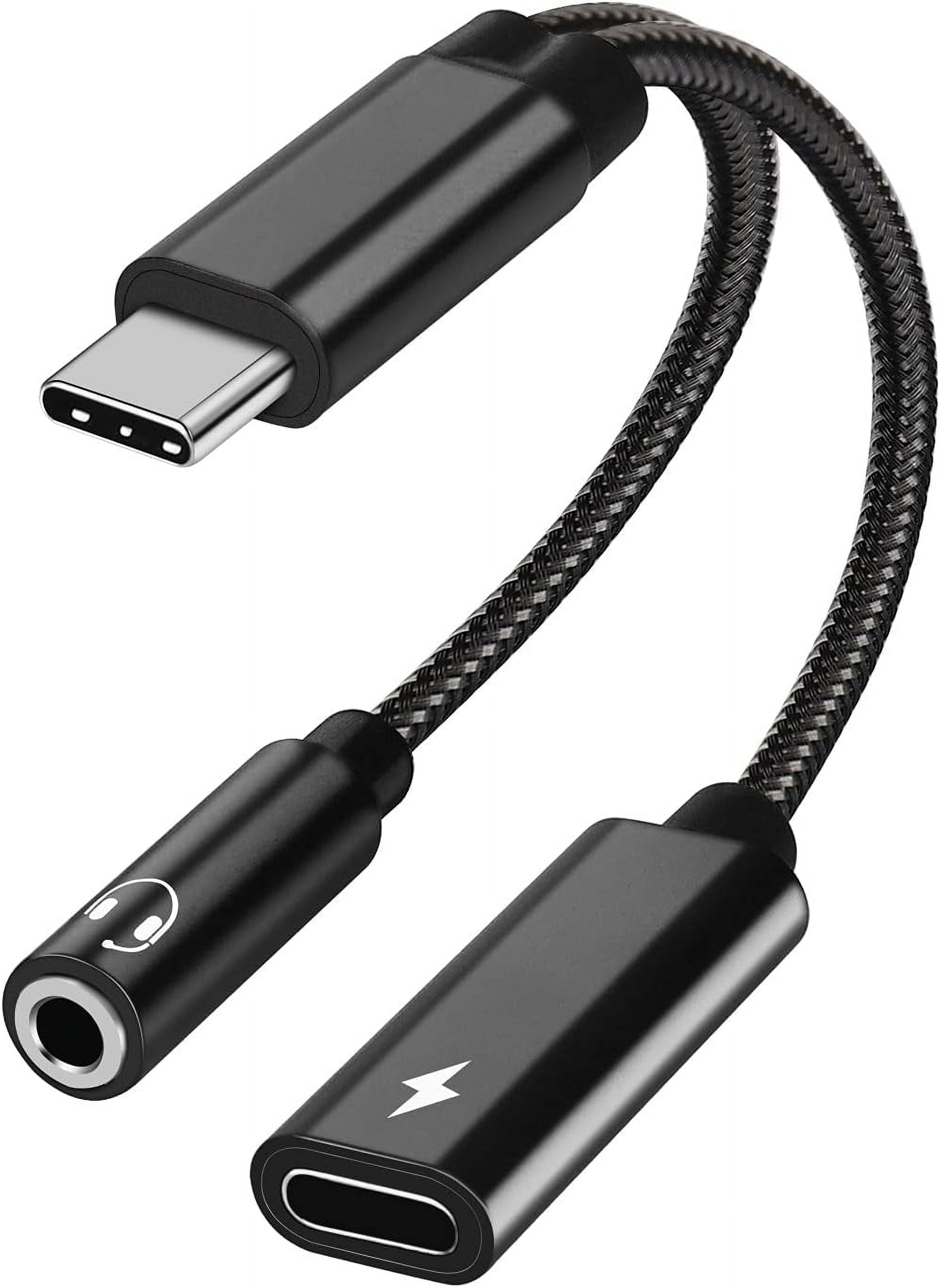 Samsung S23 USB C to 3.5mm Adapter with PD 60W Fast Charging