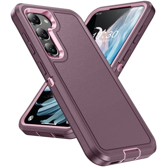 for Samsung Galaxy S23 Phone Case, Hybrid Hard PC Back + Silicone EVA Shockproof Protective Dustproof Non-Slip Heavy Duty Rugged Phone Case Cover for Samsung Galaxy S23, Purple