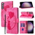 thumbnail image 1 of for Samsung Galaxy S23 Phone Case Wallet Flip Cases,Cute Cat & Heart Patterned,Retro PU Leather Kickstand,Card Holder,Wrist Strap,Magnetic Closure,Shockproof Cover For Samsung Galaxy S23, Rose, 1 of 11