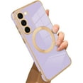 thumbnail image 1 of for Samsung Galaxy S23 Plus 5G Case [Support Magsafe] Magnetic Plating Luxury Elegant Case Camera Protector Soft Shockproof Protective Corner Back Cover Galaxy S23 Plus Case for Women -Purple, 1 of 11