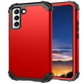 thumbnail image 1 of for Samsung Galaxy S23 Plus Case, 3 in 1 Heavy Duty Rugged Hybrid Anti Slip Shockproof Hard PC Cover Soft Silicone Bumper Non-Slip Protective Phone Case Cover for Samsung Galaxy S23 Plus, Red, 1 of 6