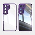 thumbnail image 1 of for Samsung Galaxy S23 Plus Case Clear Slim, [Built in Lens Protector] [Non Yellowing] TPU Bumper Transparent Back Hard Shell Shockproof Thin for Men Women for Samsung Galaxy S23 Plus, Darkpurple, 1 of 5