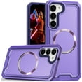 thumbnail image 1 of for Samsung Galaxy S23 + Plus Case Compatible with MagSafe, Dual Layer Protection Rubber Cover Phone Case with Wireless Charging for Samsung Galaxy S23 Plus YJ Purple, 1 of 16