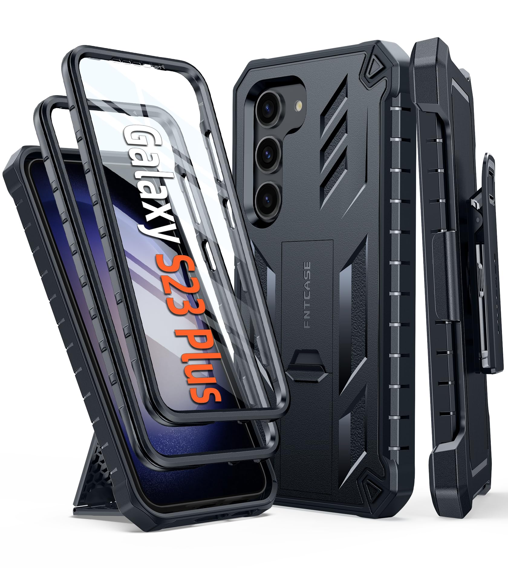 for SamsungGalaxy S23+Plus Case Dual Layer Protective Textured Cover