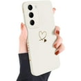 thumbnail image 1 of for Samsung Galaxy S23 Plus Case Girls Women, Cute Love Heart Pattern Phone Case Flexible Liquid Silicone Shockproof Protective Bumper Cover for Samsung Galaxy S23 Plus-White, 1 of 13