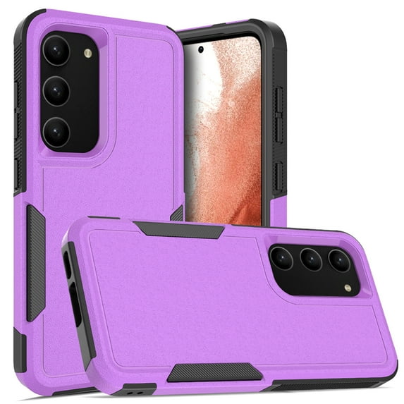 for Samsung Galaxy S23 Plus Case,Heavy Duty Drop Protection Edge Raised Rugged Shockproof/Drop Proof/Dust Proof Military Protective Tough Durable Cell Phone Cover for Men Women,Purple