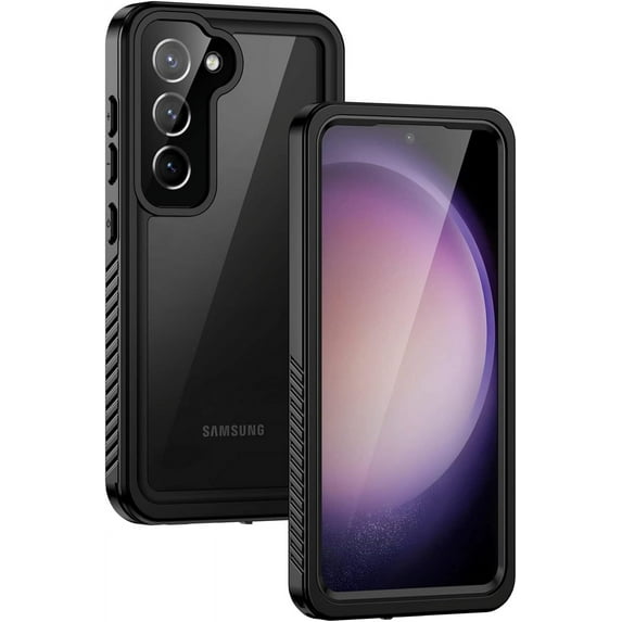 for Samsung Galaxy S23+ Plus Case, IP68 Waterproof Dustproof Case with Built-in Screen Protector, Rugged Full Body Shockproof Protective Cover for Galaxy S23 Plus 6.6 Inch, Black/Clear