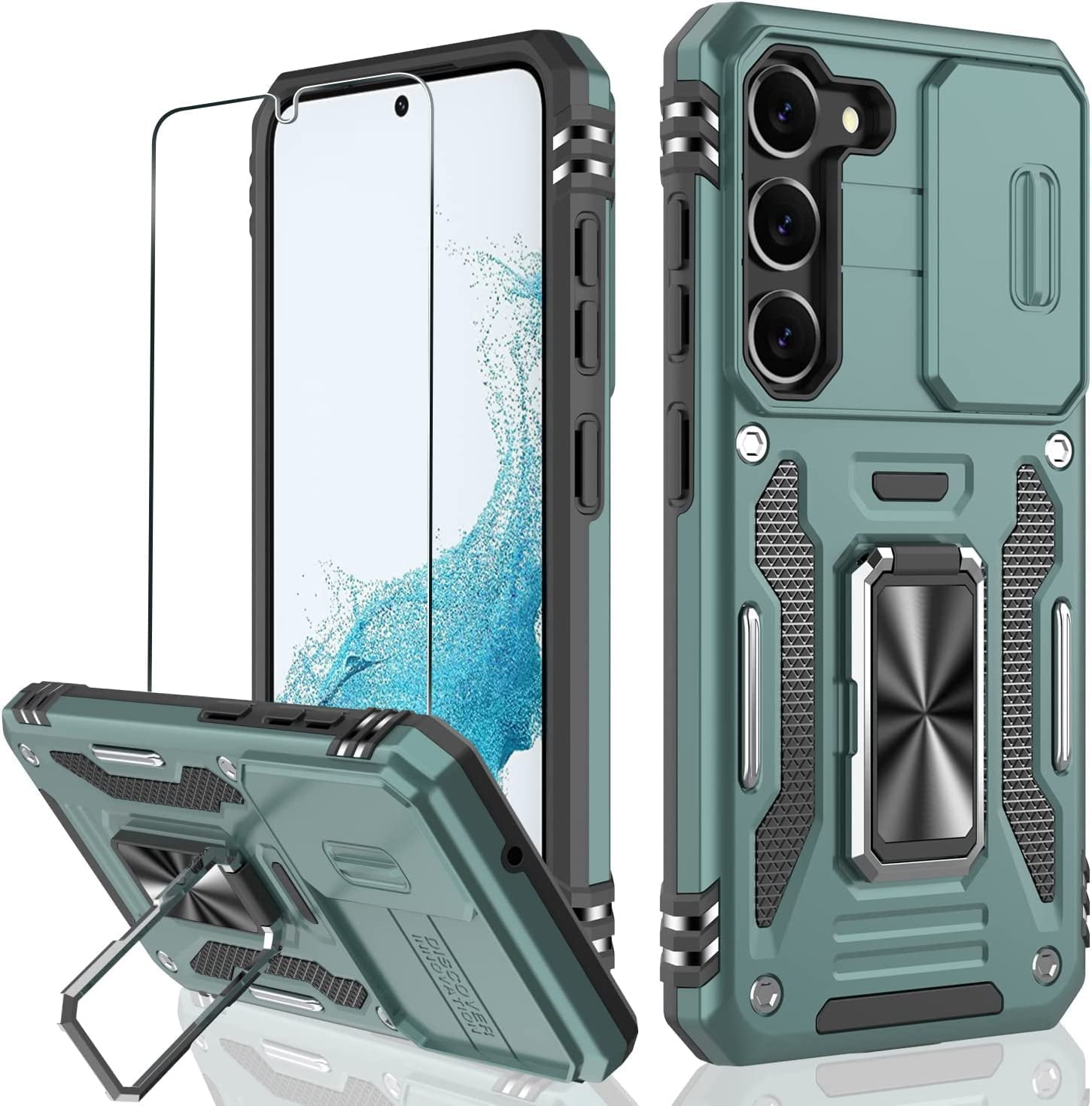 Samsung Galaxy S23 Plus Case with Slide Camera Cover and Screen