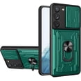 thumbnail image 1 of for Samsung Galaxy S23 Plus (Not S23) Case Sliding Window Case with Card Holders, Cover with Slide Camera Protection Built-in Magnetic Kickstand Case for Samsung Galaxy S23 Plus LJK Green, 1 of 10