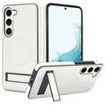 thumbnail image 1 of for Samsung Galaxy S23 Plus PU Leather Back Case, Built-in Invisible Stand [Compatible with Magsafe] Protective Slim Kickstand Anti-fall Phone Cover Compatible with Samsung Galaxy S23 Plus, White, 1 of 8