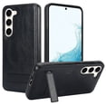 thumbnail image 1 of for Samsung Galaxy S23 Plus PU Leather Back Case, Built-in Invisible Stand [Compatible with Magsafe] Protective Slim Kickstand Anti-fall Phone Cover Compatible with Samsung Galaxy S23 Plus, Black, 1 of 8
