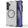 thumbnail image 1 of for Samsung Galaxy S23 Plus Phone Case, Magnetic Case [Compatible with Mag Safe] Translucent Honeycomb Pattern Slim Shockproof Anti-fall Anti-Fingerprint Protective Cover Case,White, 1 of 1