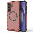 thumbnail image 1 of for Samsung Galaxy S23 Plus Phone Case, Magnetic Case [Compatible with Mag Safe] Translucent Honeycomb Pattern Slim Shockproof Anti-fall Anti-Fingerprint Protective Cover Case,Red, 1 of 1